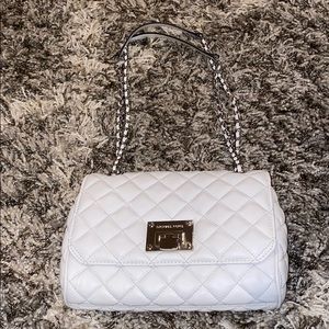 White Michael kors shoulder bag